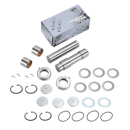 Р/к шкворня (на ось) HOWO T5G мост VGD95 51/51.2/52x237 (HRC>50) (AST1288/WG4095415002-XLB) OEM AST Silver