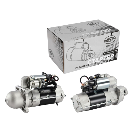 Стартер FOTON PERKINS 10 зуб. 24V 1049A, 1069, 1099, 1138 (AST1399/T63701001) AST Silver