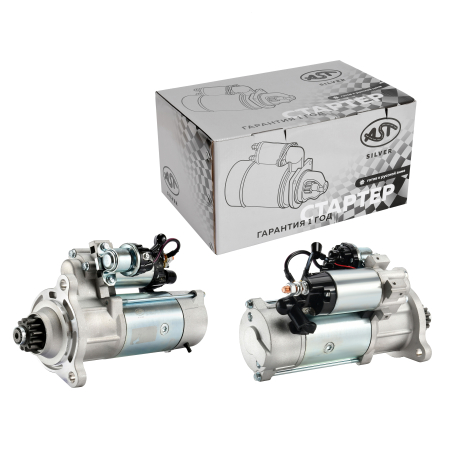 Стартер CUMMINS DONG FENG 6CTA8.3/6CT/ISCe/ISLe 12 зуб. (AST1382/3415538/5304291/4937364/3415325) AST Silver