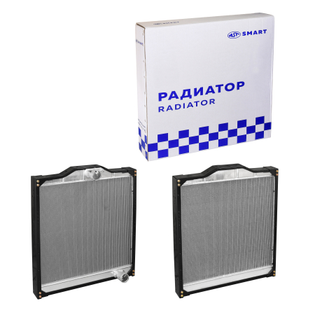 Радиатор FAW J5 (890x780x95) D=70 D=70 с алюминиевыми бачками  (AST1165/1301010-242/1301010-435) AST Smart