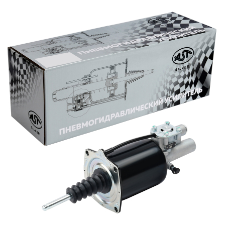 ПГУ D=100 FAW J6 ВЫХОДЫ НАЗАД (С КЛАПАНОМ) (AST1122/1602300A70A) OEM AST Silver