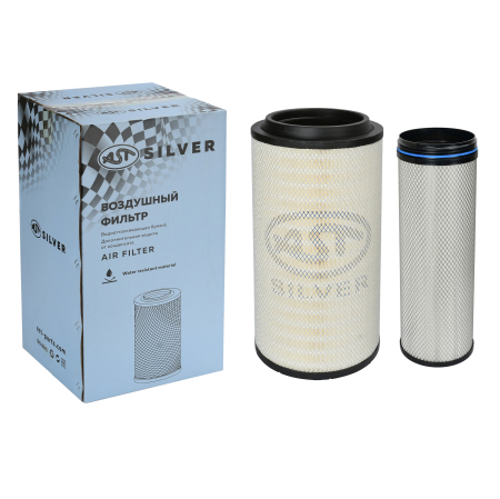 Фильтр воздушный 2652 HOWO T5G SITRAK (AST1578/WG9X25190061/WG9X25190062) AST Silver