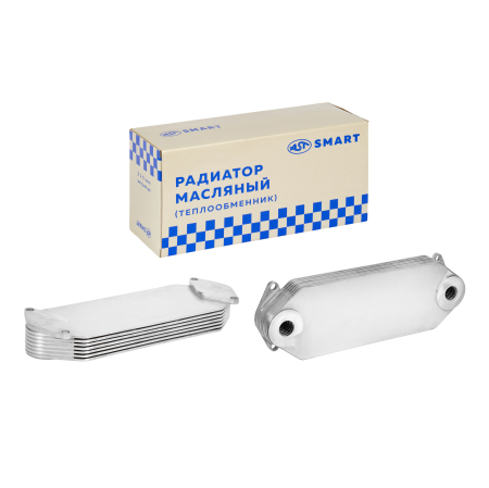 Радиатор масляный (теплообменник) CA6DM/CA6DM2 FAW J6 (AST1198/1013010-81D) AST Smart