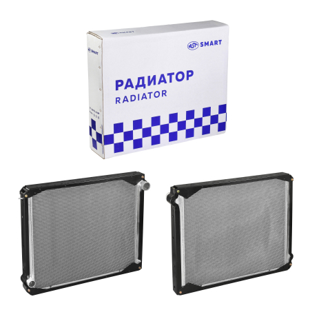 Радиатор FAW J6 (920x765x90) D=50 D=65 с алюминиевыми бачками (AST1163/1301010C50A) AST Smart