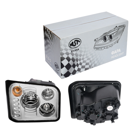Фара HONGYAN (мех.корректор) левая (AST1563/3711-52510) OEM AST Silver