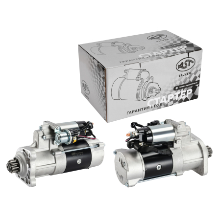 Стартер WD615 10 зуб, БОЛЬШОЙ. ZL-50G, ZL50EX (AST1407/860111853/W010513410/612600090340/QD2827DM) БОЛЬШОЙ AST Silver