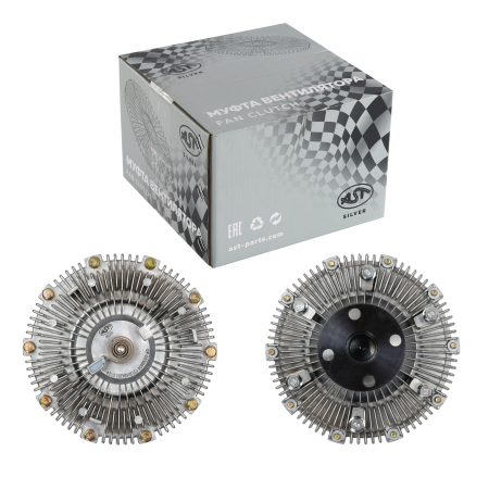 Муфта вентилятора FAW J5/J6 CA6DL/CA6DL2 гидравлическая (AST1090/1313010A263/1313010-65D/B) OEM AST Silver