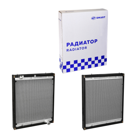 Радиатор WP10/WP12 SHAANXI (990x750x90) D=60 D=60 с алюминиевыми бачками (AST1176/DZ95259532203) AST Smart