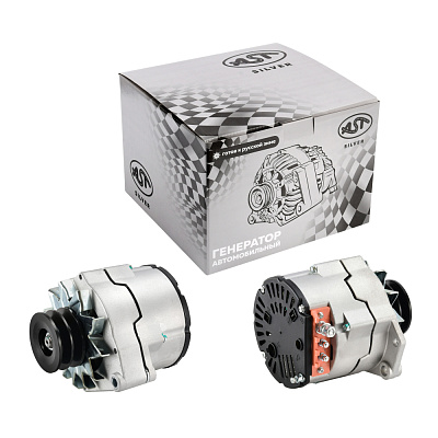 Генератор DEUTZ TD226  JFZ2501, JFZ2517B2 два клин. ремня (28V, 55A)  (AST1030/13024345/4110000991005/SP102071/JFZ2501) AST Silver