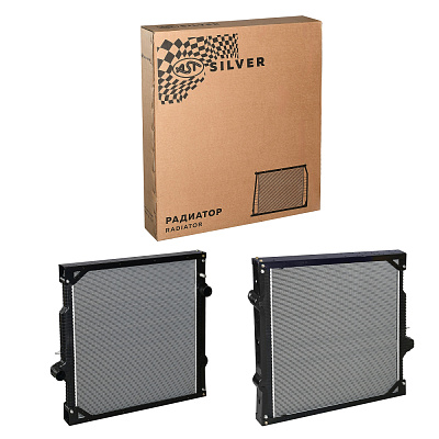 Радиатор FAW J7 CA6DM3 D=70 D= 65 с пластиковыми бачками (AST1803/1301010-2000F/ 1301010-2000/F) AST Silver